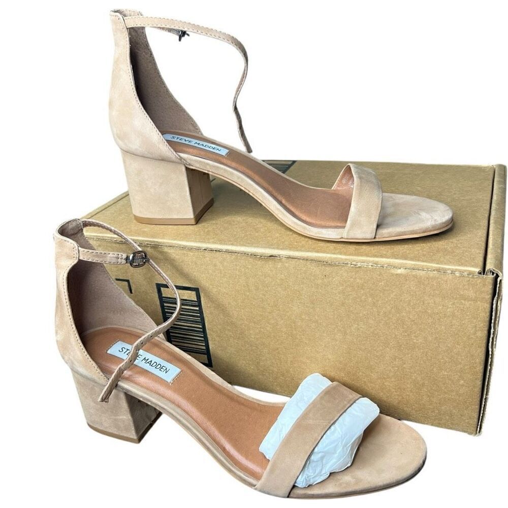 NEW‎ Steve Madden Women's Irenee Sandal Sand Nubuck 10M